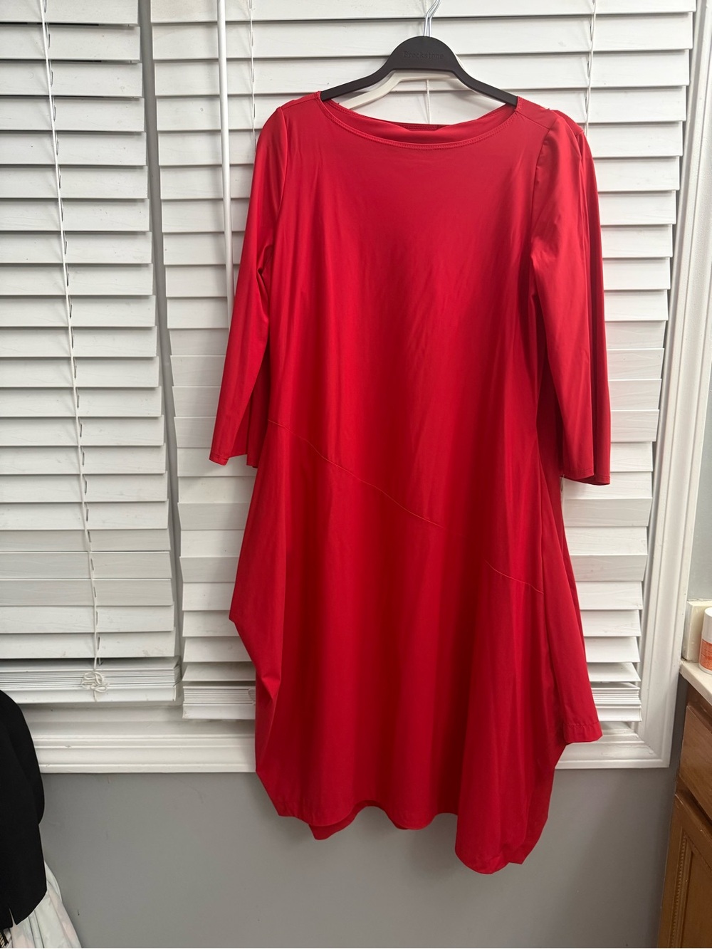IC COLLECTION Scarlet Red Asymmetrical Swing Dress